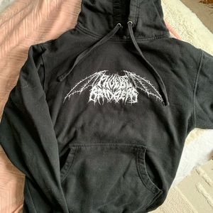 Phoebe Bridgers - Metal Logo Black Hoodie